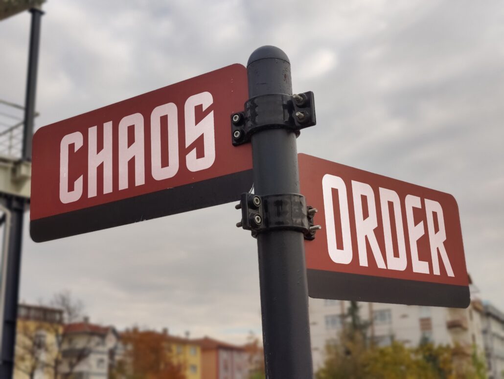 chaos, order, productivity, organization, systems, time management